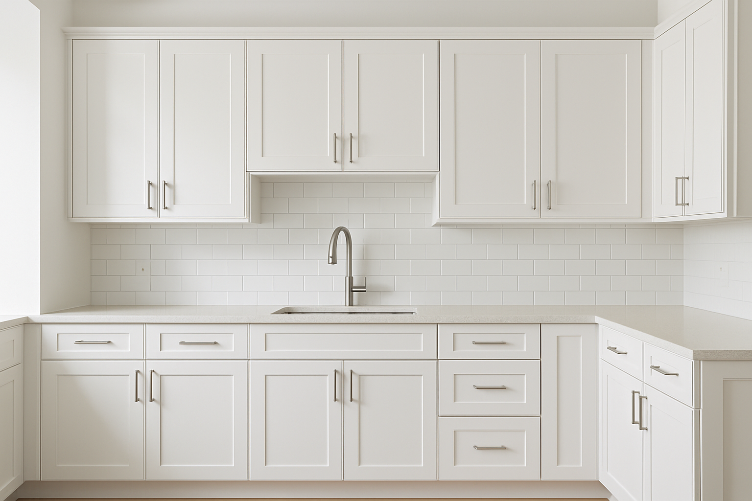 White Shaker Kitchen Cabinets
