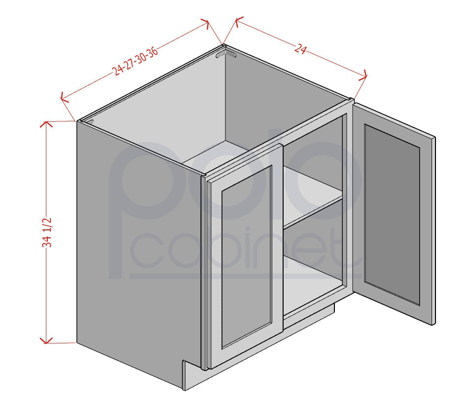 Double Full Height Doors Bases