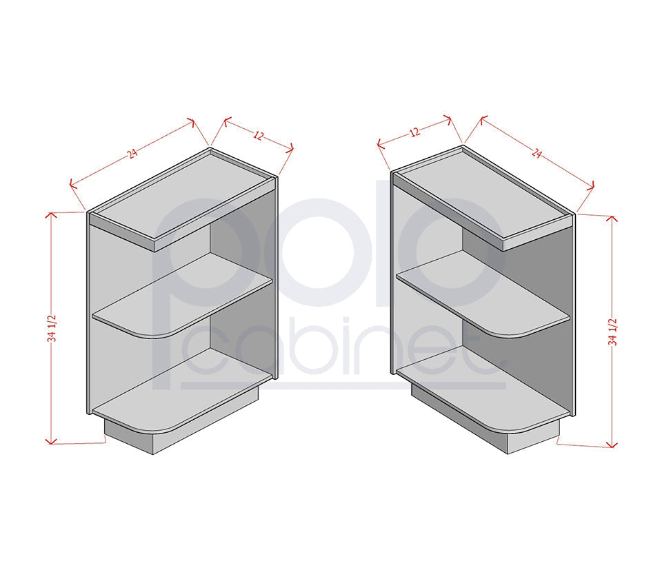 Base End Shelf Cabinet