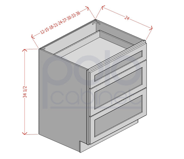 Three Drawers Bases