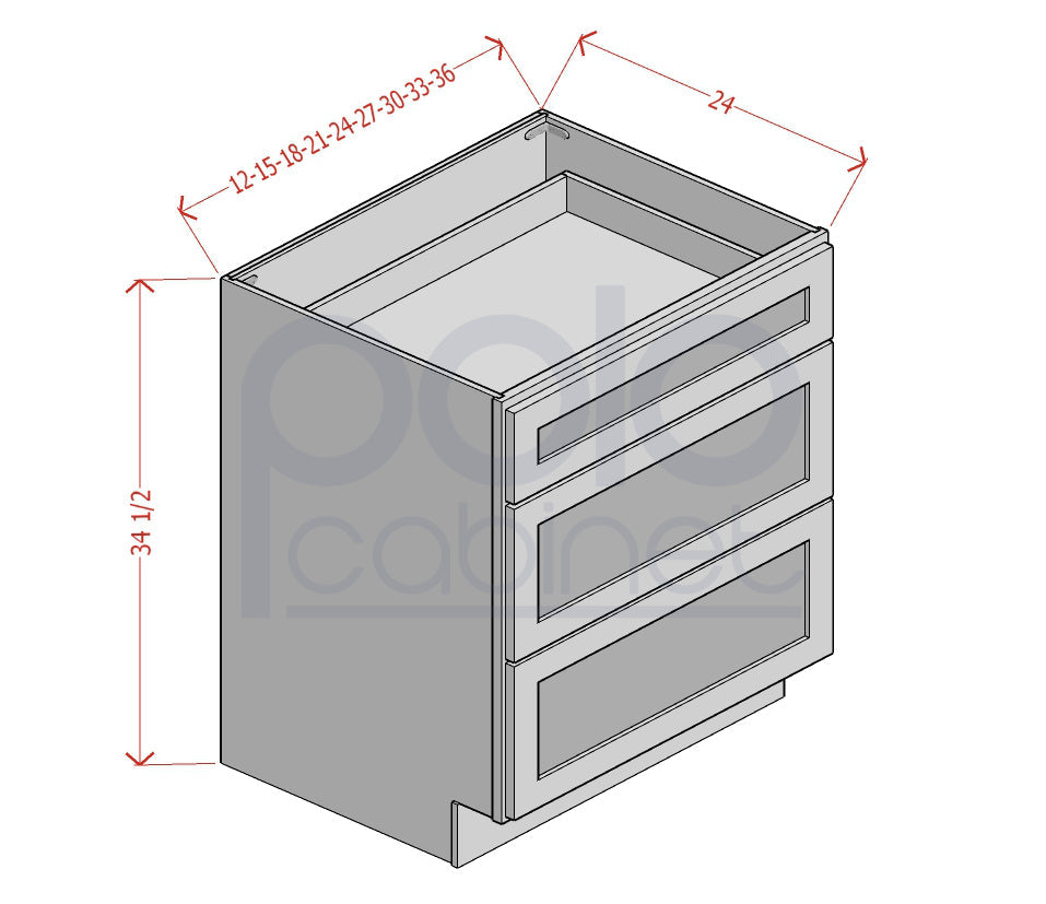 Three Drawers Bases