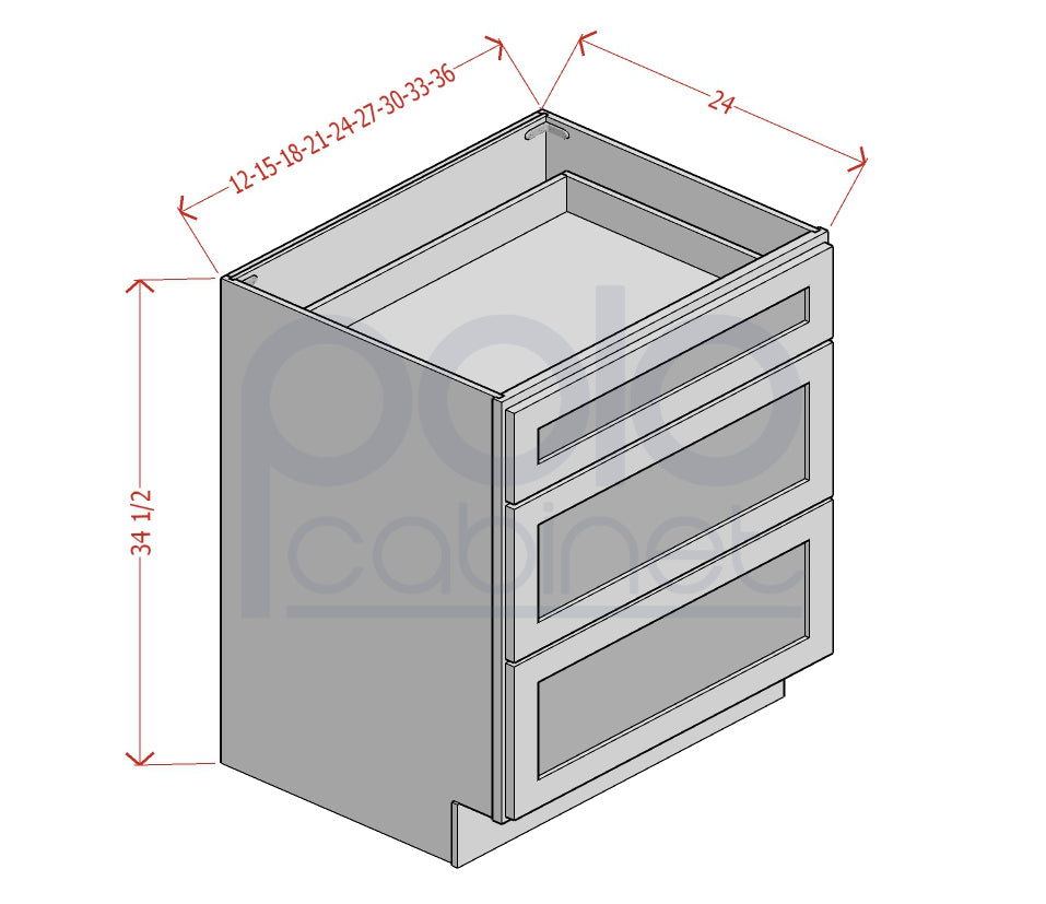 Three Drawers Bases