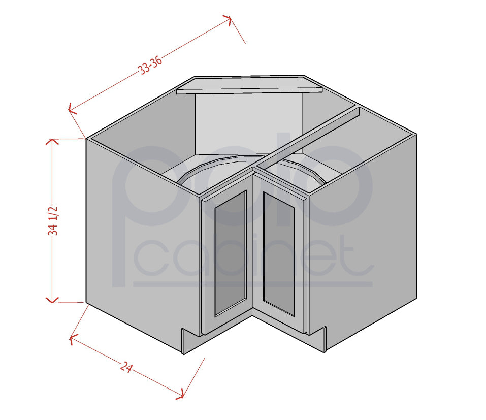 Lazy Susan Base Corner Cabinet