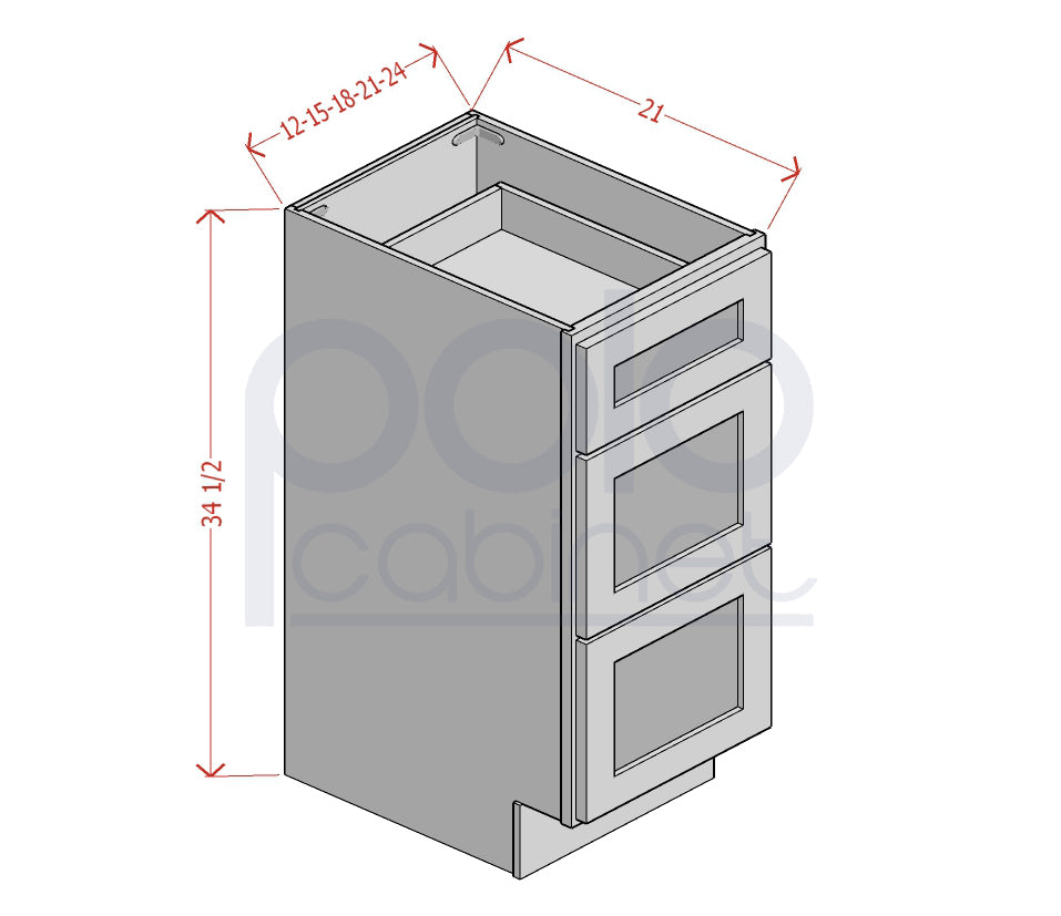 Vanity Drawer Base Cabinets
