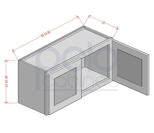 12" High Bridge Wall Cabinets