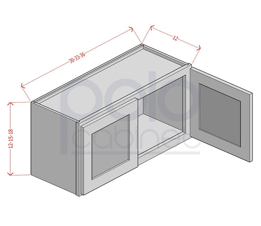 12" High Bridge Wall Cabinets