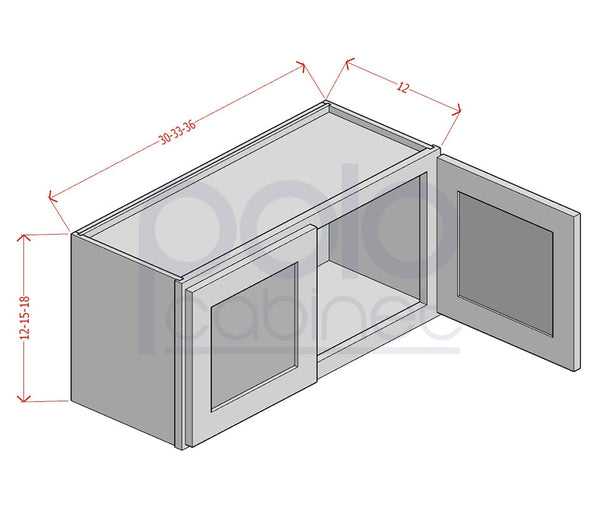 12" High Bridge Wall Cabinets