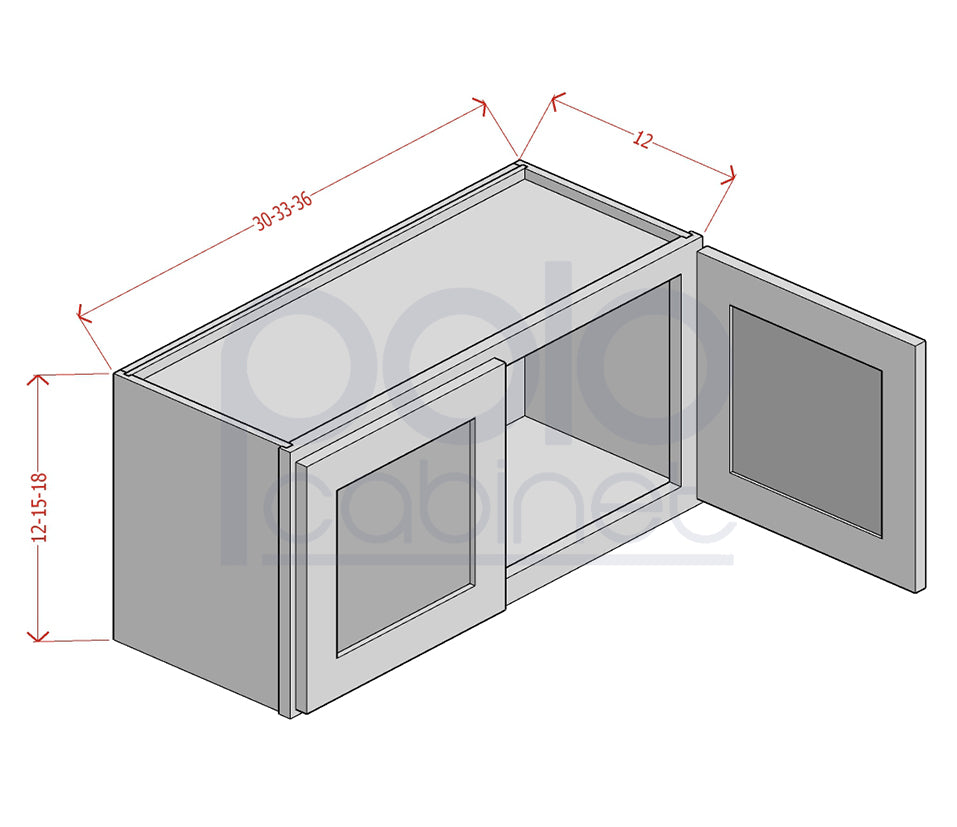 18" High Bridge Wall Cabinets
