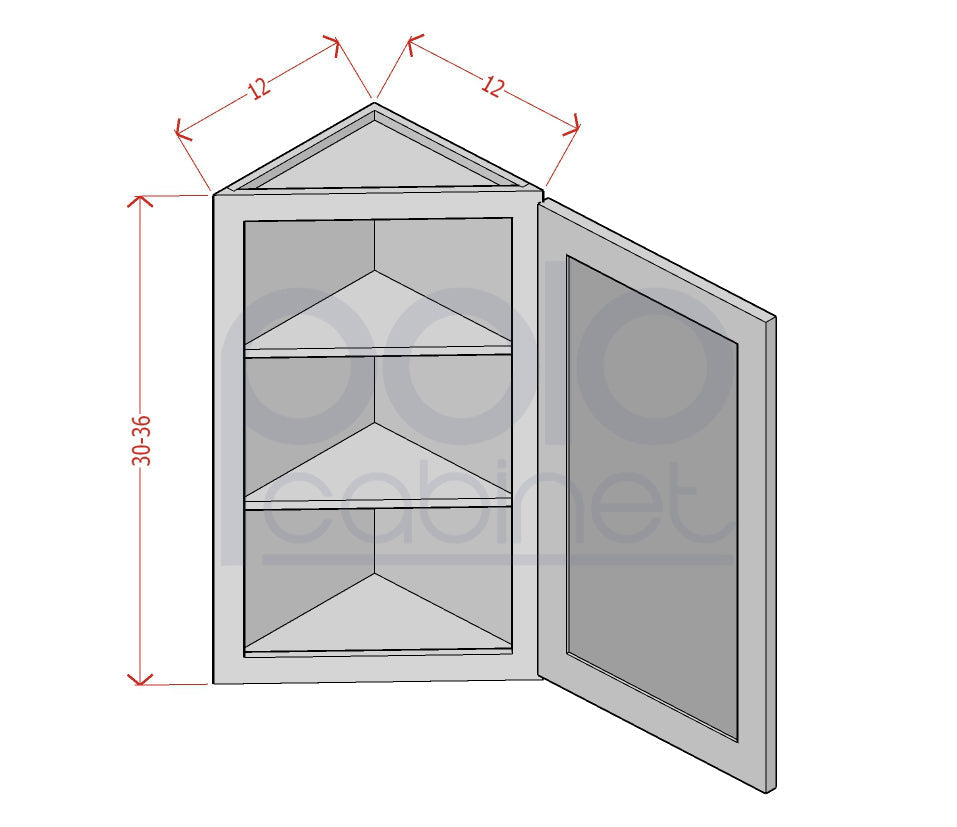 Angle End Wall Cabinets
